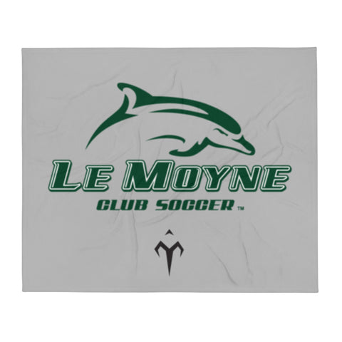 Le Moyne Club Soccer Throw Blanket