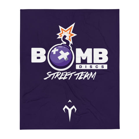 Street Team Bomb Discs Throw Blanket