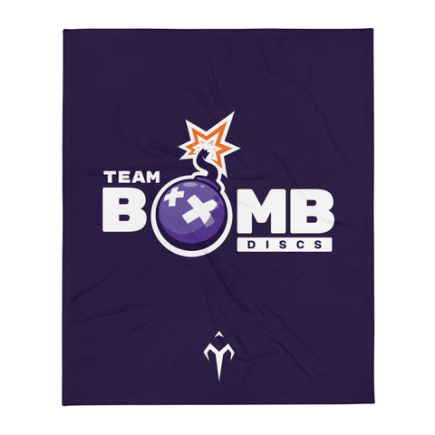 Team Bomb Discs Throw Blanket