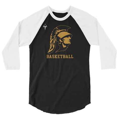Yucca Valley High School Boys Basketball 3/4 sleeve raglan shirt