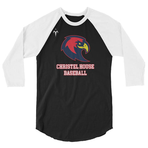 Christel House Baseball 3/4 sleeve raglan shirt