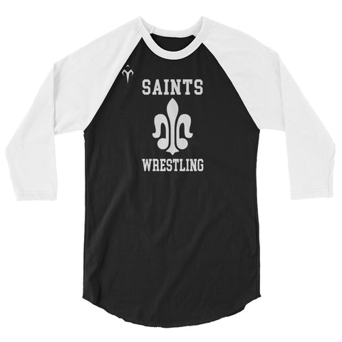 Saints Wrestling 3/4 sleeve raglan shirt