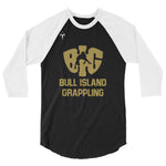 Bull Island Grappling 3/4 sleeve raglan shirt