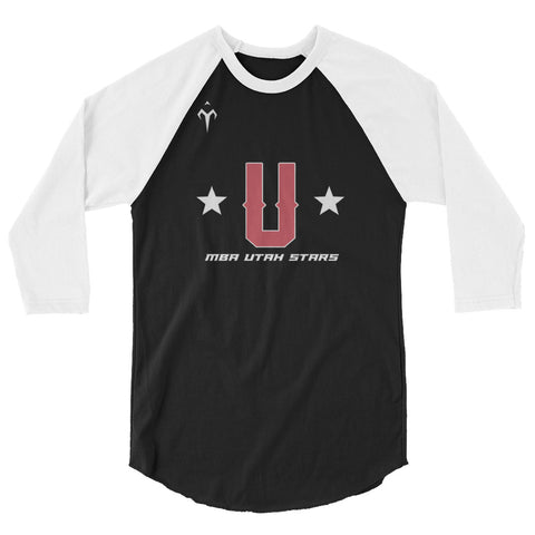 MBA Utah Stars 3/4 sleeve raglan shirt