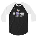 Street Team Bomb Discs 3/4 sleeve raglan shirt
