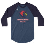 Christel House Soccer 3/4 sleeve raglan shirt
