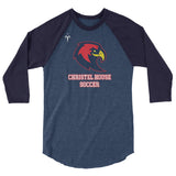 Christel House Soccer 3/4 sleeve raglan shirt