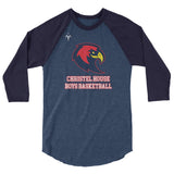 Christel House Boy's Basketball 3/4 sleeve raglan shirt