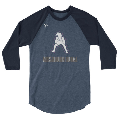 Washburn Wrestling 3/4 sleeve raglan shirt