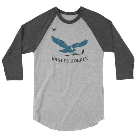 Eagles Hockey 3/4 sleeve raglan shirt