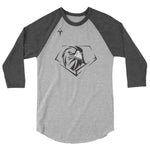 Duchesne High School Baseball 3/4 sleeve raglan shirt