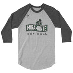 Miramonte Softball 3/4 sleeve raglan shirt