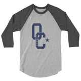 Orange County Lawmen Football 3/4 sleeve raglan shirt