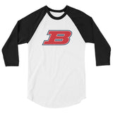 Brewer High School Softball 3/4 sleeve raglan shirt
