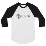 Triumph Track and Field 3/4 sleeve raglan shirt