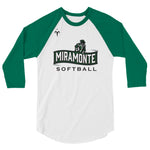 Miramonte Softball 3/4 sleeve raglan shirt