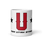MBA Utah Stars White glossy mug